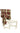 Coprisedia tartan in cotone “vintage toys” nuvole di stoffa