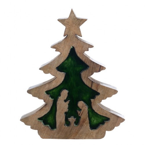 Decoro albero con natività