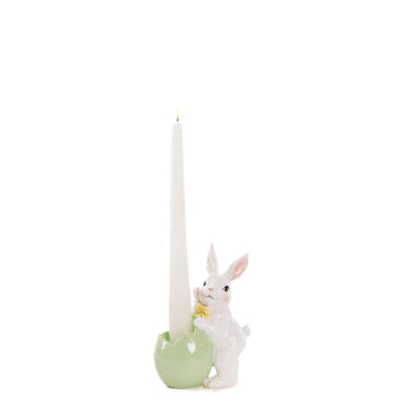 Portacandela di Pasqua con coniglio