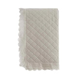 Trapunta con copriguanciali con gala in pizzo