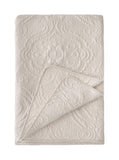 trapuntino blanc mariclo' matrimoniale + 2 guanciali ''Ricamo di cotone'' beige