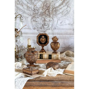 decorazione cofanetto cuore votivo base piedistallo