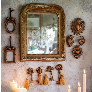 decorazione a parete cuore votivo