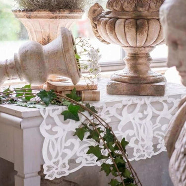 Runner provenzale con merletto Blanc Mariclò