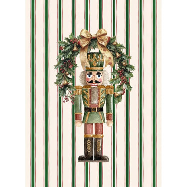 plaid natalizio con soldato schiaccianoci ''Nutcracker''