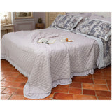 trapuntino matrimoniale completo di 2 guanciali "Nuvoletta"